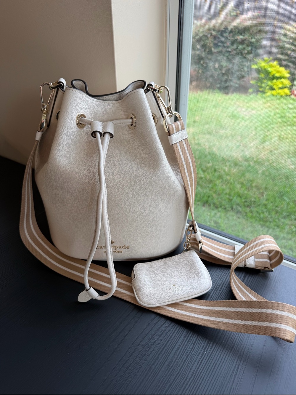 Kate Spade Rosie Soft Pebbled Leather Bucket Bag - Like New